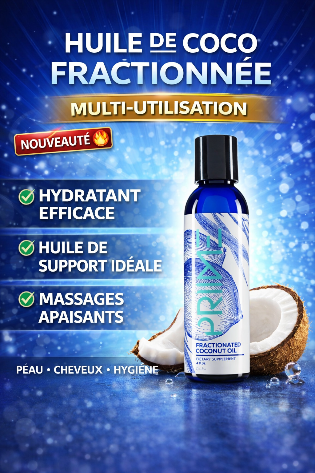 Huile de Coco Fractionnée