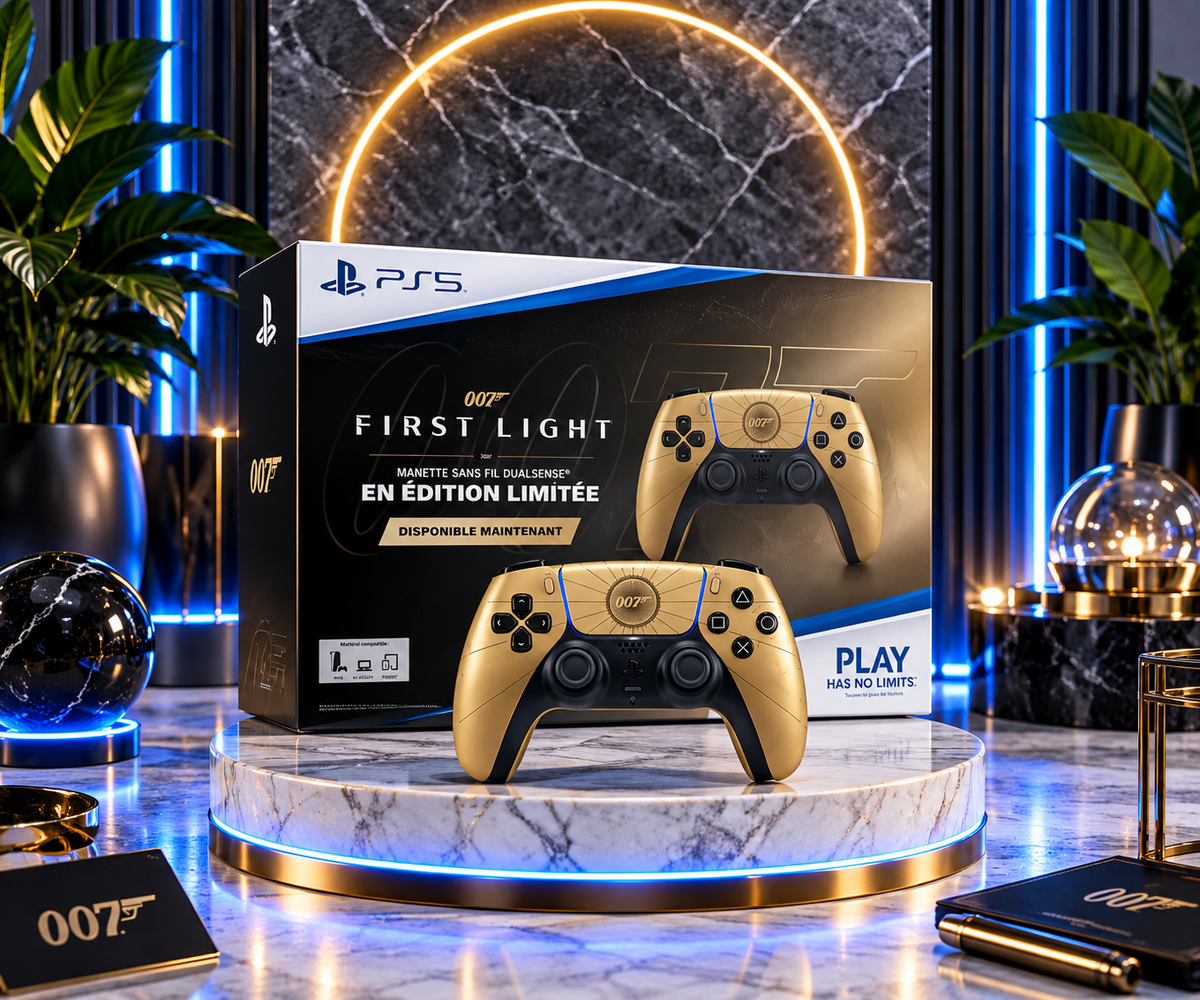 Manette PS5 DualSense 007 First Light Édition Limitée