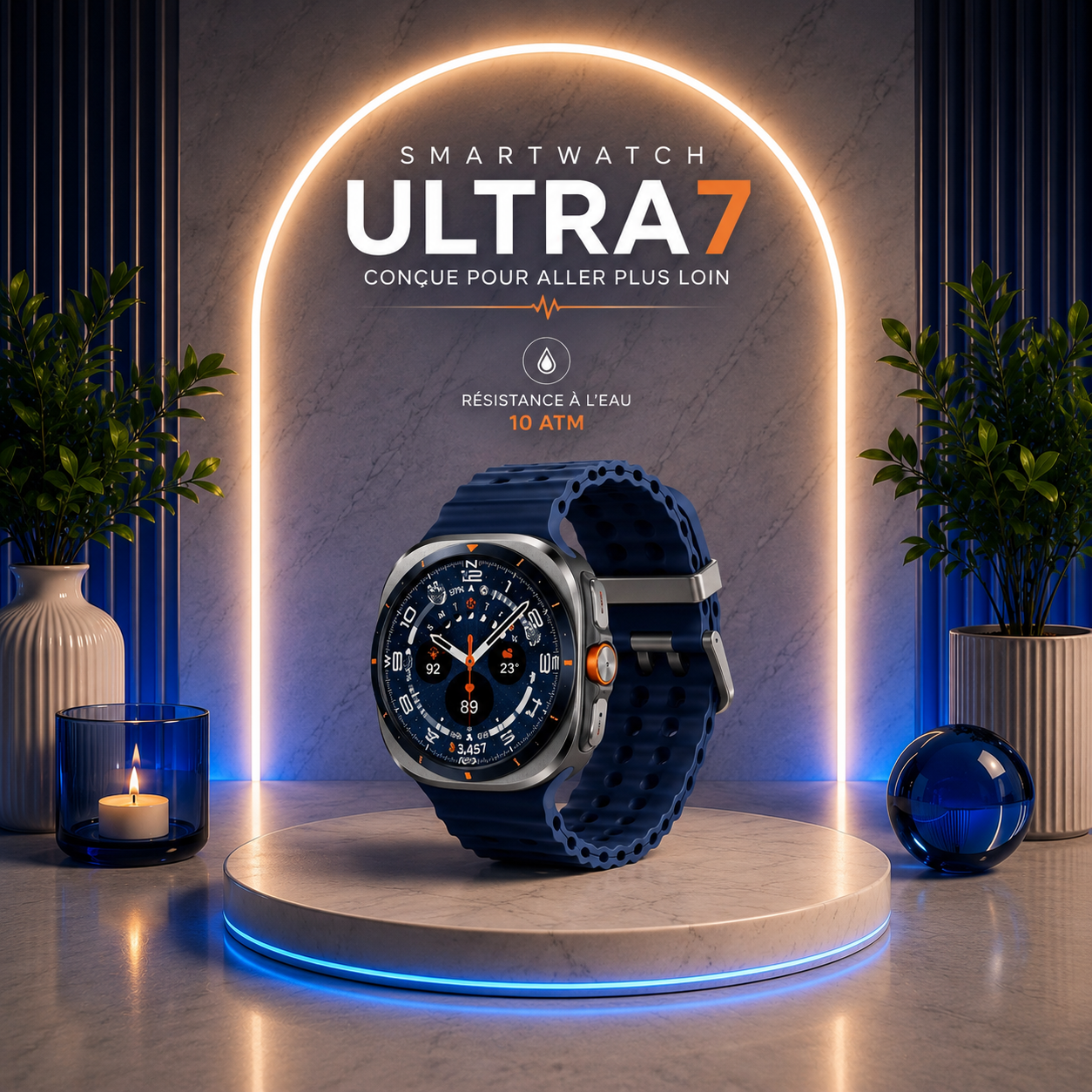 SmartWatch Ultra 7 – Montre Connectée Sport