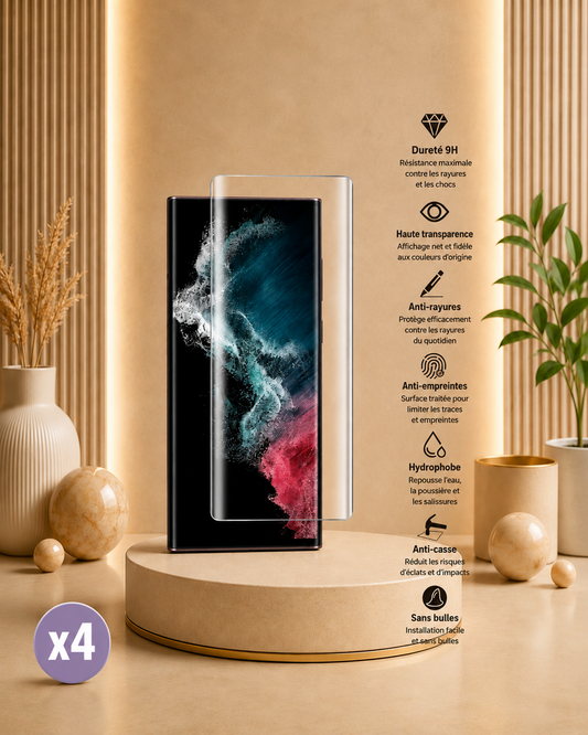 Verre Trempé Écran – Pack x4