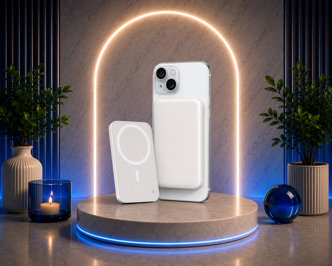 Chargeur Magnétique Sans Fil Compatible iPhone 12 à 15 17