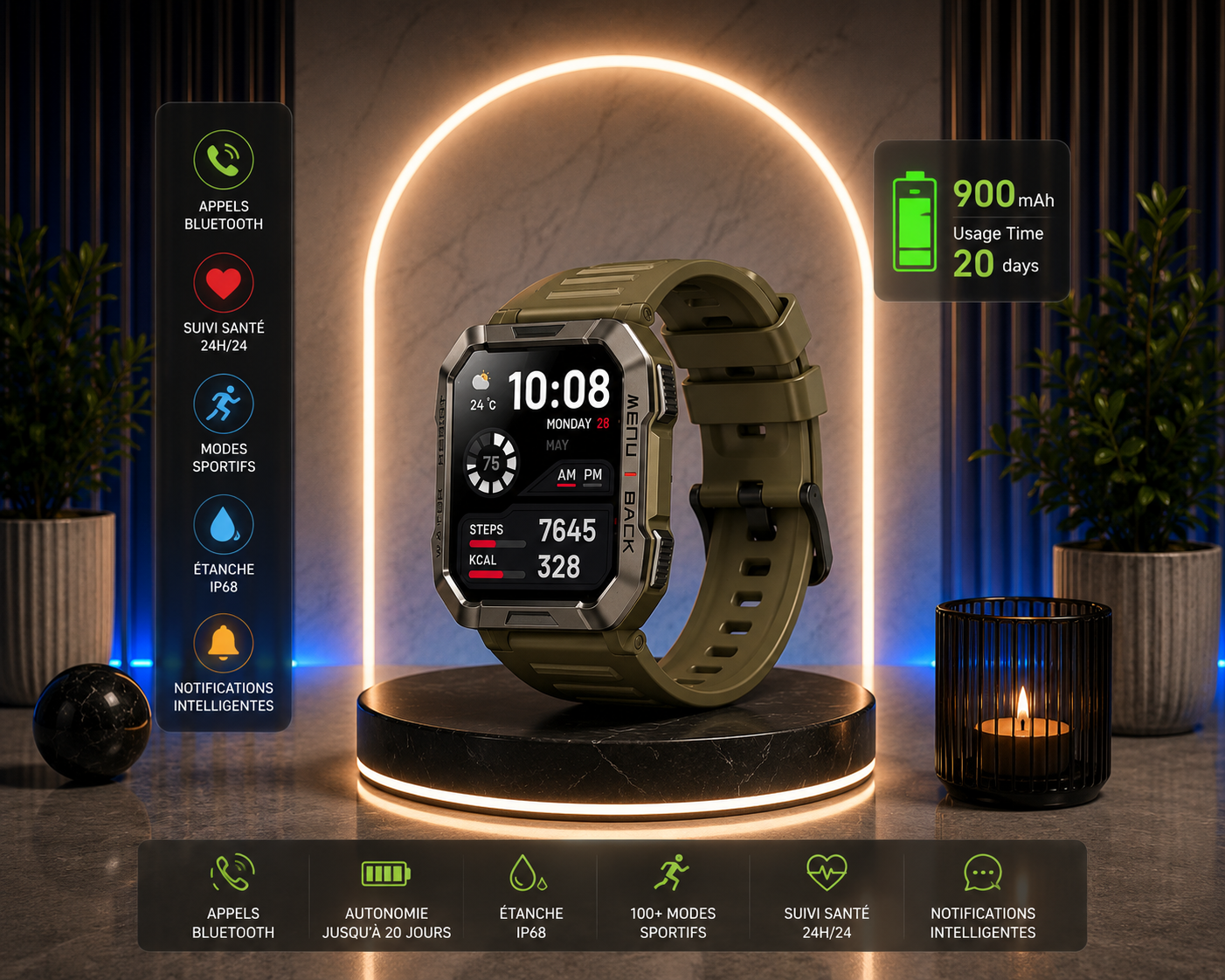 Montre Connectée Outdoor Premium