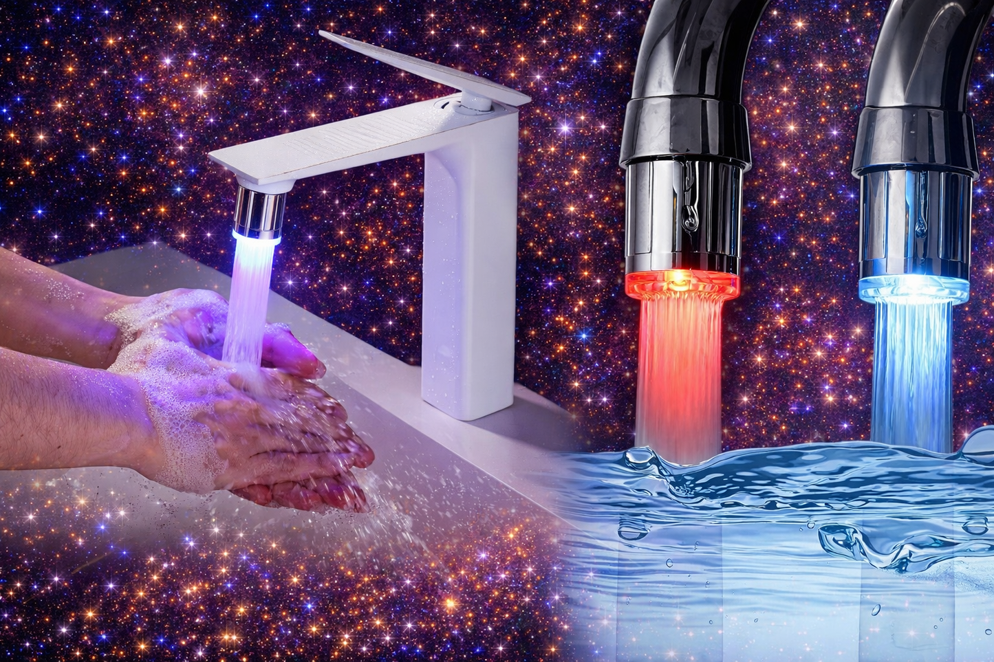 Embout Robinet LED – Température en Couleur