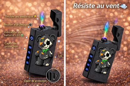 Briquet Électrique USB Double Arc