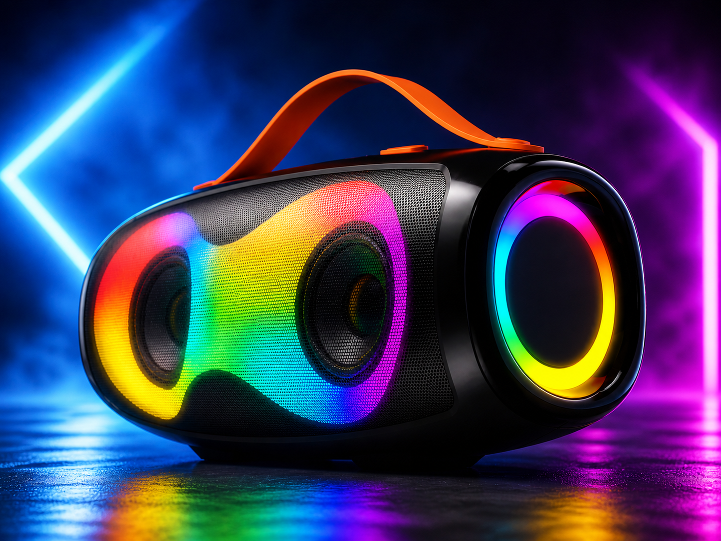 Enceinte Bluetooth LED Portable – Son Puissant & Ambiance RGB