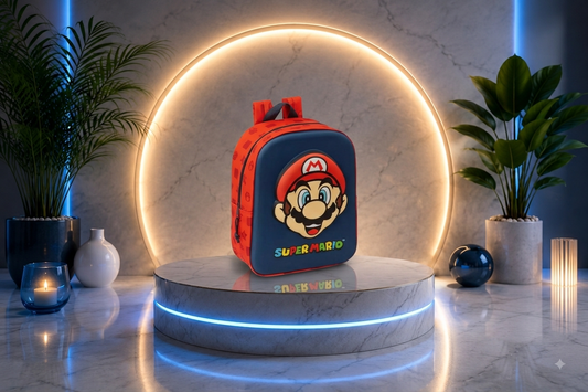 Sac à Dos Enfant Super Mario™ – Face Avant Relief 3D & Bretelles Ajustables