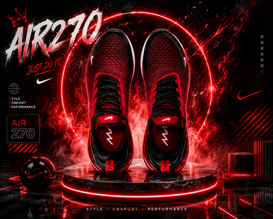 Nike Air 270 Rouge & Noire
