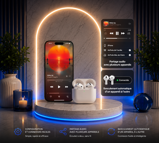 APPLE AirPods 4 ANC — Son Immersif & Réduction Active du Bruit