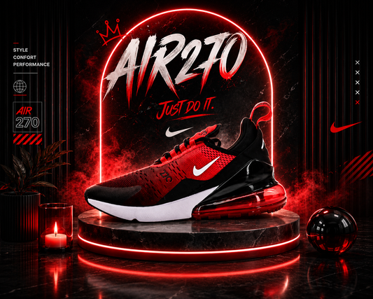 Nike Air 270 Rouge & Noire
