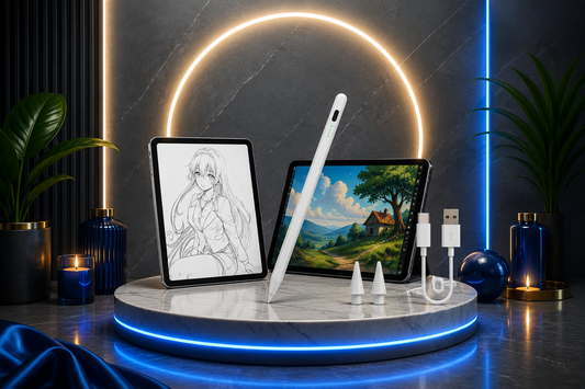 Stylet Tactile Universel Rechargeable USB-C pour Tablettes et Smartphones