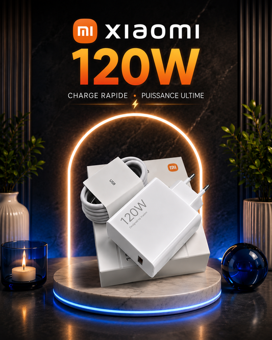 Chargeur Xiaomi 120W – Charge Ultra Rapide
