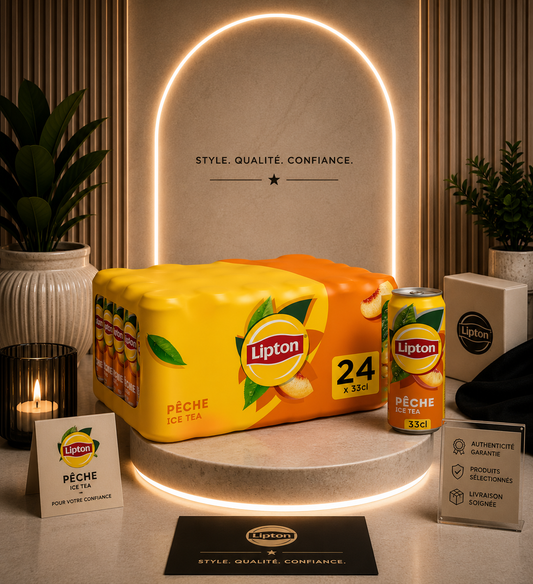 Lipton Ice Tea Pêche – Pack de 24 Canettes 33 cl