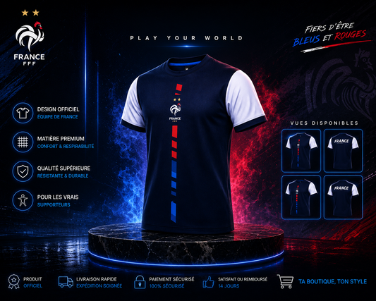 Maillot Équipe de France FFF – Bleu Marine