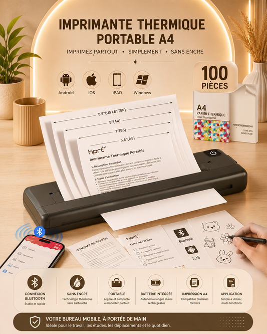 Imprimante thermique portable A4