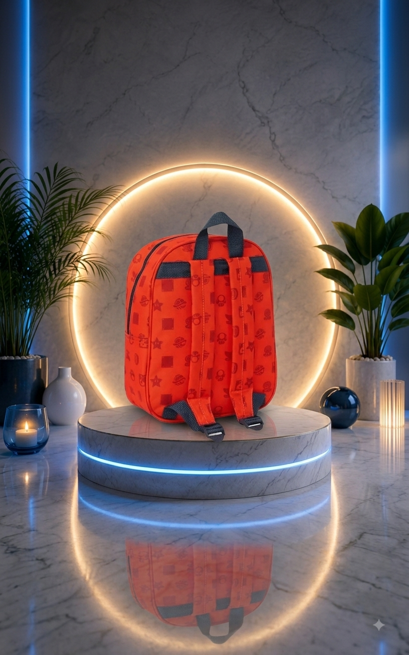 Sac à Dos Enfant Super Mario™ – Face Avant Relief 3D & Bretelles Ajustables