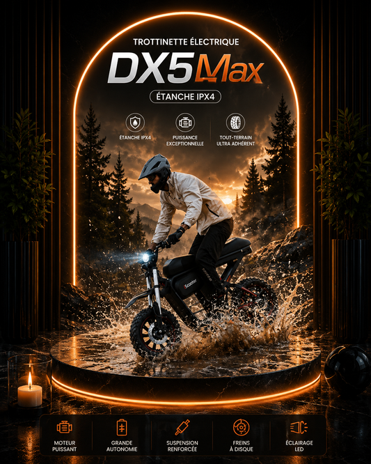 Trottinette Électrique DX5Max Étanche IPX4