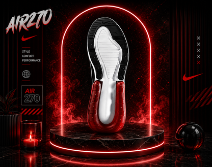 Nike Air 270 Rouge & Noire