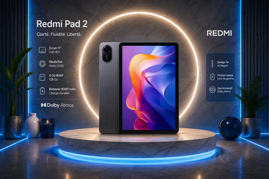 Xiaomi Redmi Pad 2 Gris – 4 Go RAM / 128 Go Stockage