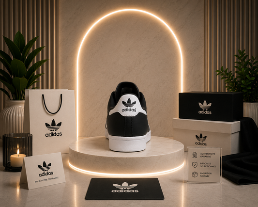 Adidas Court Platform Noir & Blanc