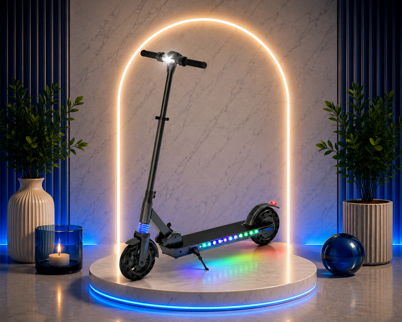 Trottinette Électrique Connectée LED