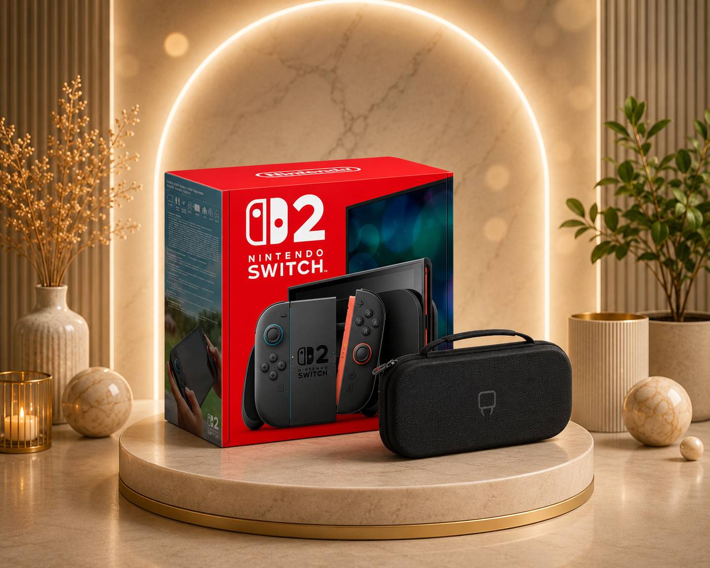 Console Nintendo Switch 2 avec étui de transport