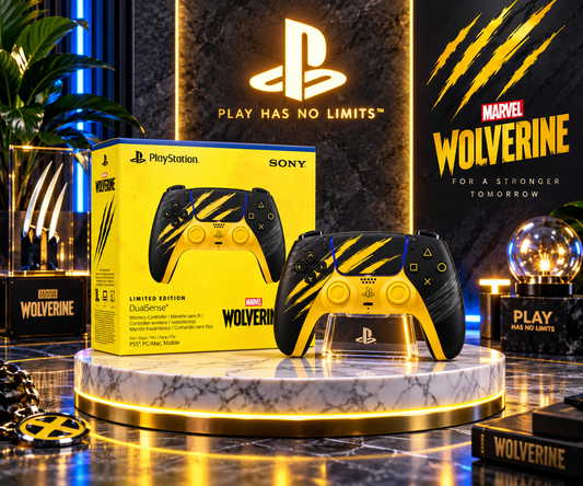 Manette PS5 DualSense Marvel Wolverine Édition Limitée