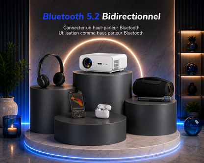 Vidéoprojecteur connecté 4K avec Netflix intégré