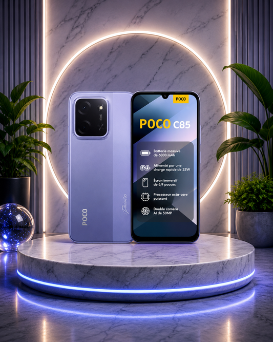 POCO C85 8Go / 256Go – Smartphone Grand Écran et Grande Autonomie