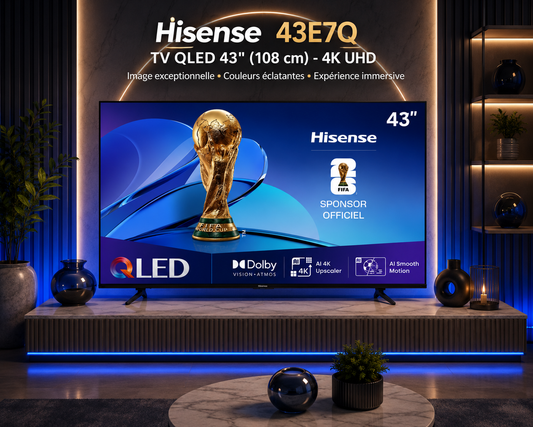 TV Hisense 43E7Q QLED 43" 4K UHD