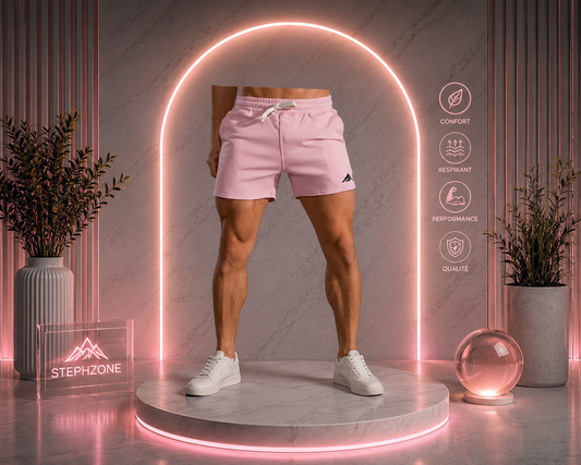 Short Sport Homme Rose
