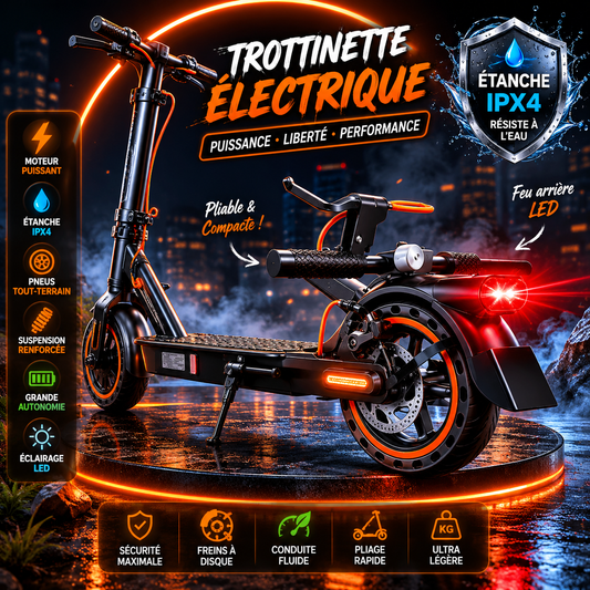 Scooter Électrique TODIMART IPX4