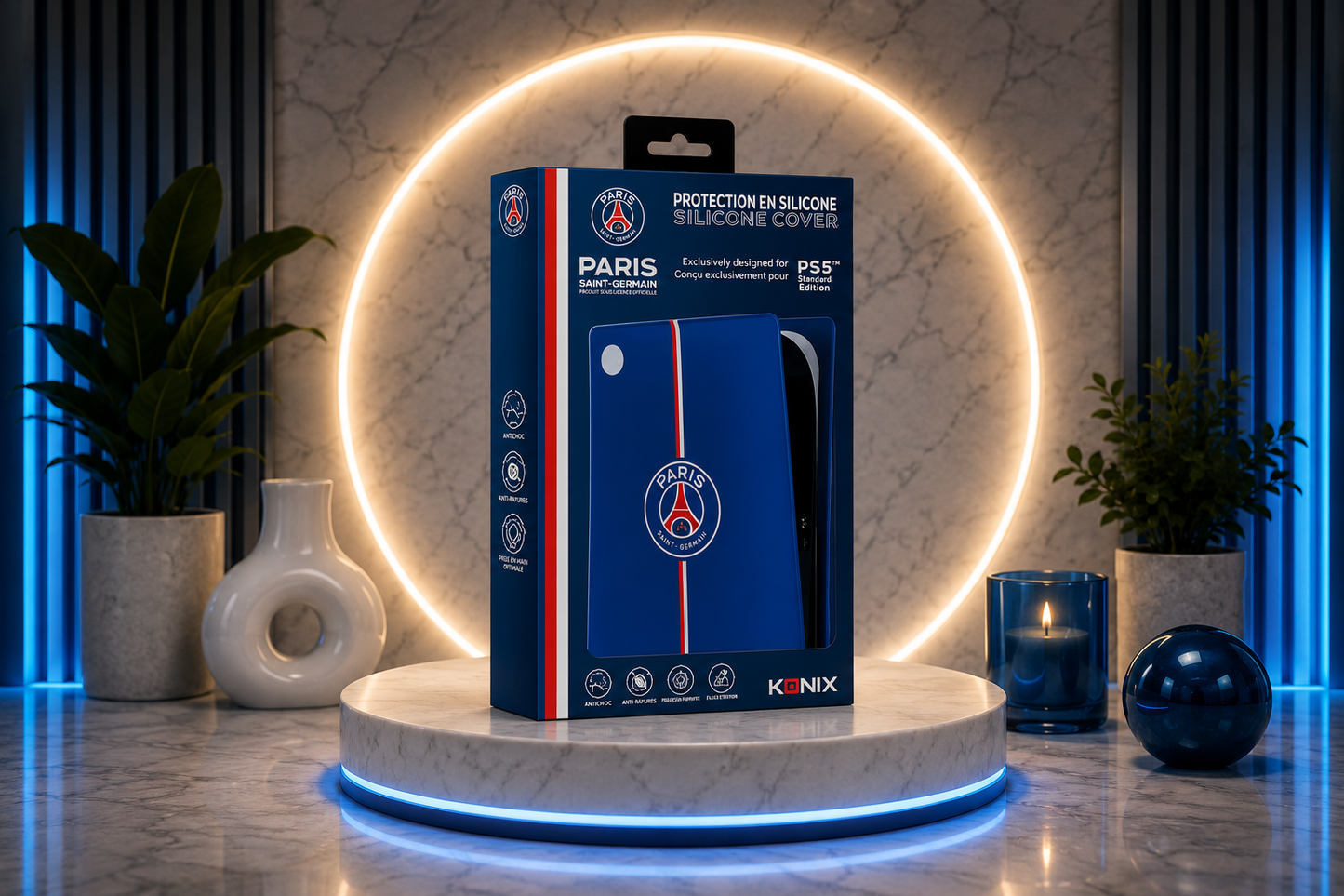 Façade de protection silicone Konix PSG pour PS5