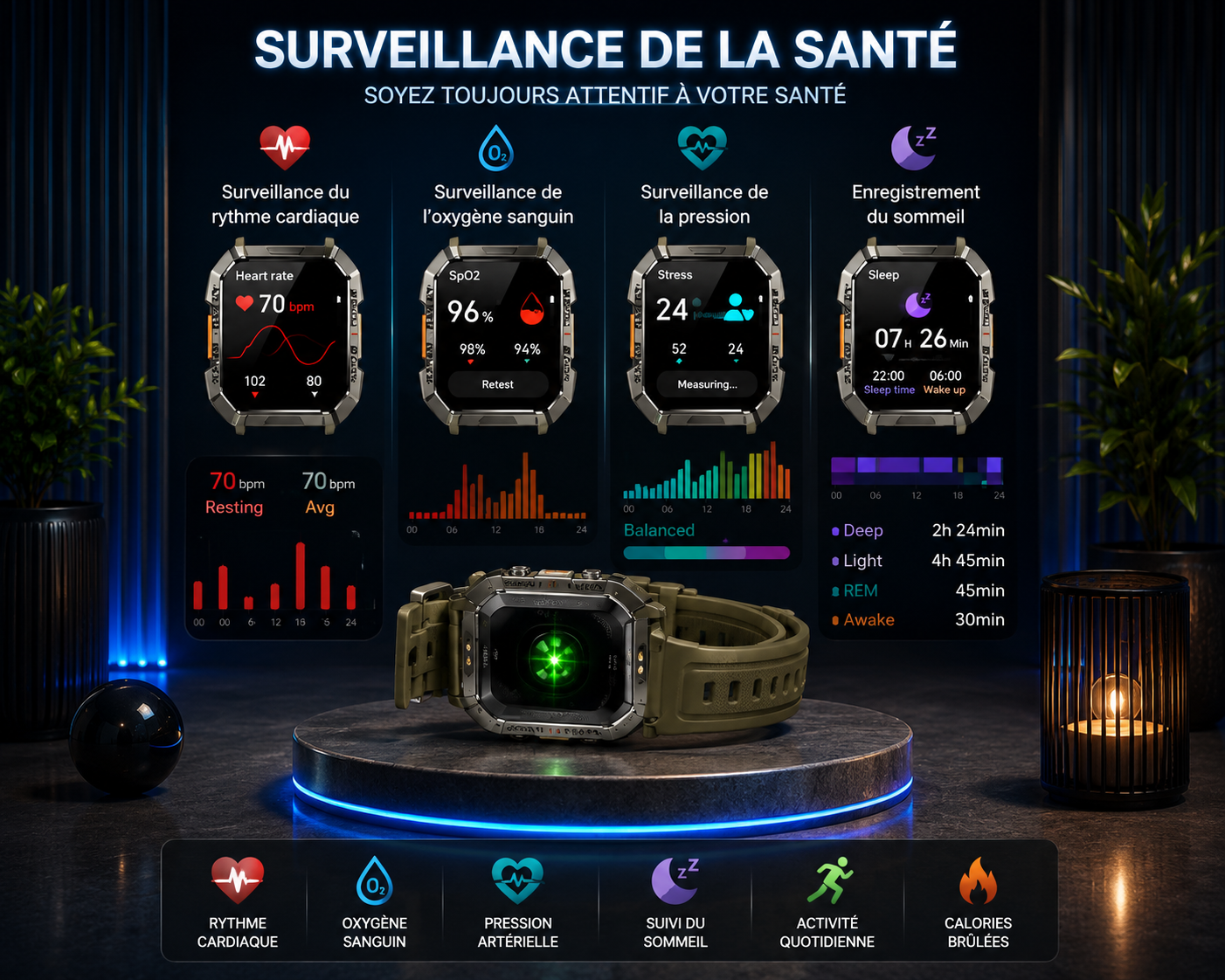 Montre Connectée Outdoor Premium